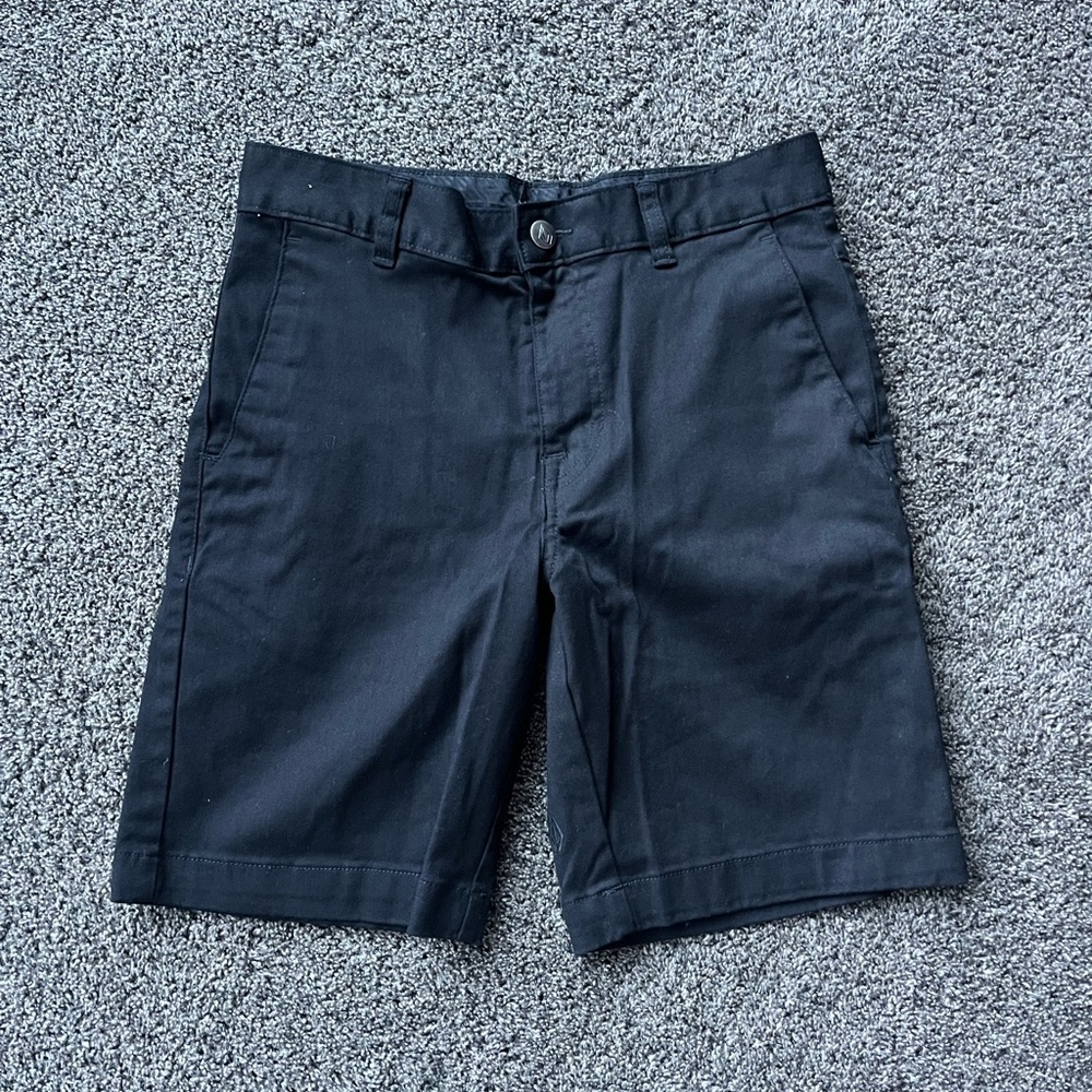Volcom Youth Black Flat Front Shorts